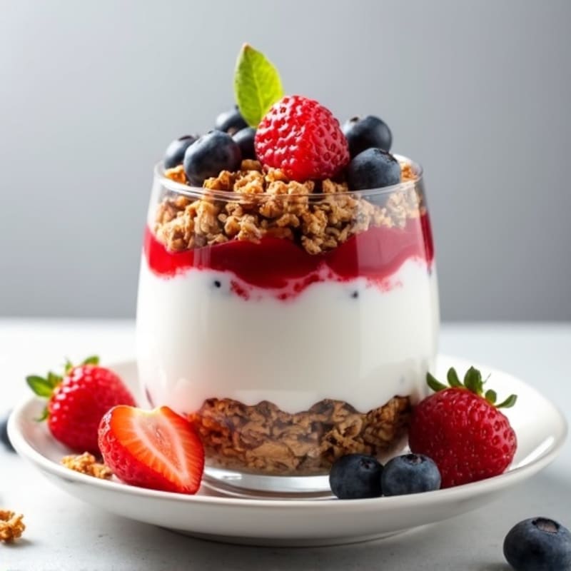 Greek Yogurt Protein Parfait with Gluten-Free Granola