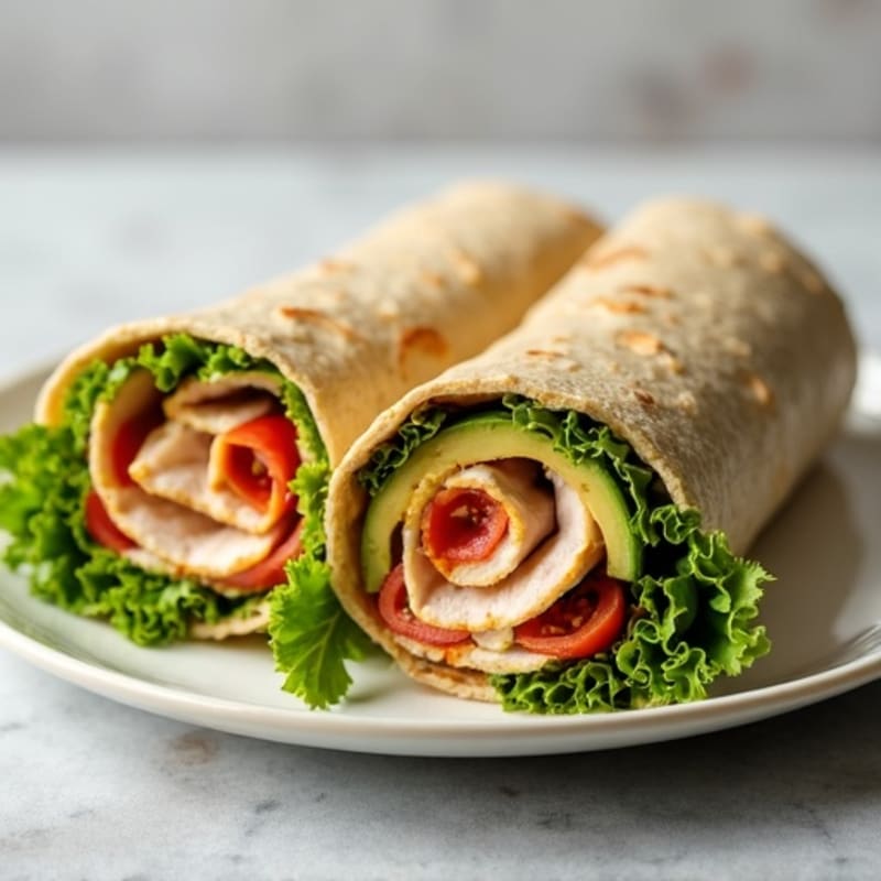 Lean Turkey and Creamy Avocado Wrap