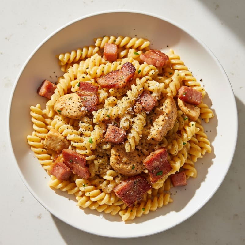 Creamy Pancetta Carbonara with Crispy Guanciale