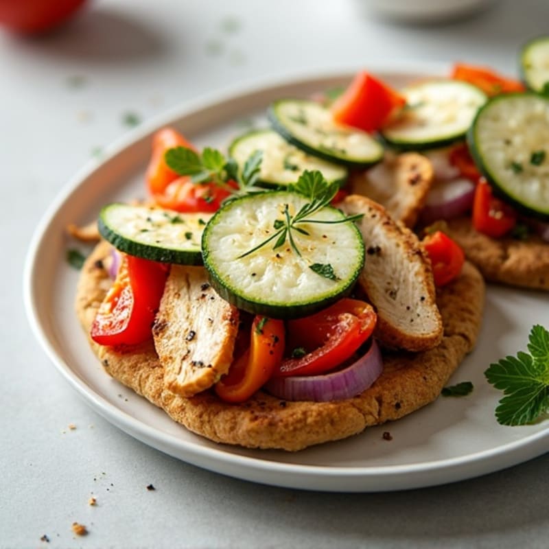 Herb-Roasted Vegetable and Goat Cheese Flatbread