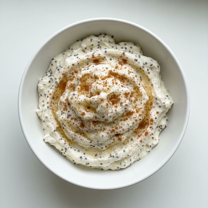 Silky Greek Yogurt Protein Pudding with Chia Seeds
