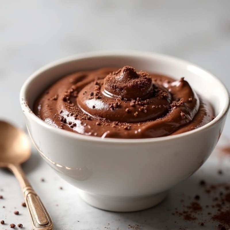 Silky Chocolate Protein Pudding with Greek Yogurt