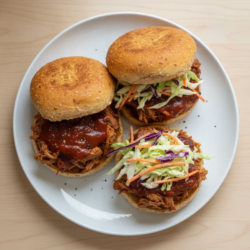 Slow-Cooked BBQ Pulled Pork Sandwiches
