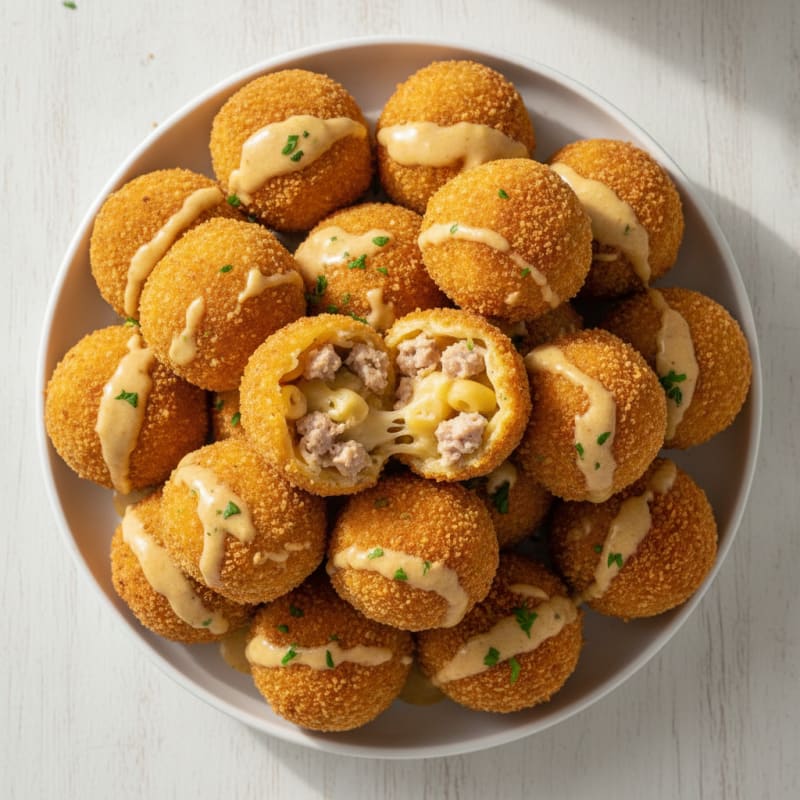 Crispy High-Protein Mac & Cheese Balls