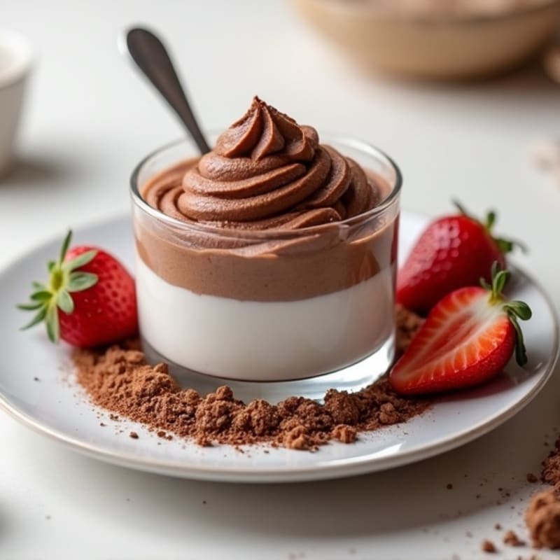 Chocolate Protein Mousse with Greek Yogurt