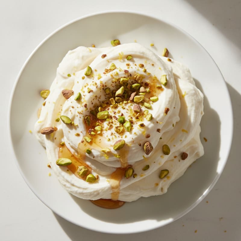 Greek Yogurt Protein Mousse with Pistachios