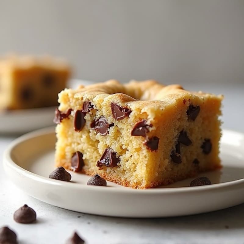 Protein-Packed Almond Flour Chocolate Chip Cookie Cake
