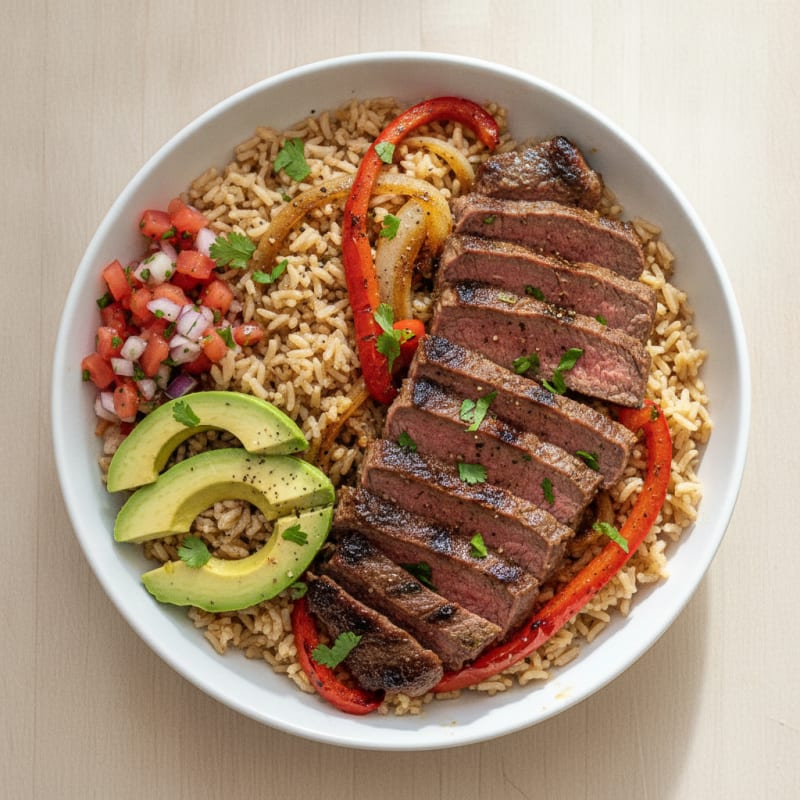 Carne Asada Steak Rice Bowl