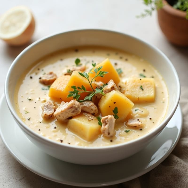 Creamy Healthy Baked Potato Soup