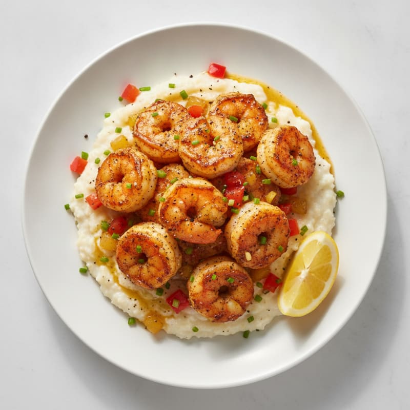 Cajun Shrimp with Creamy Grits