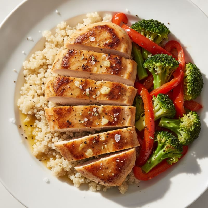 Lemon-Herb Chicken with Quinoa and Veggies