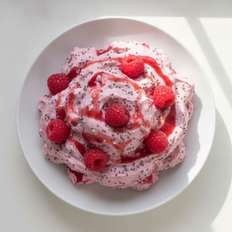 Protein Raspberry Skyr Mousse