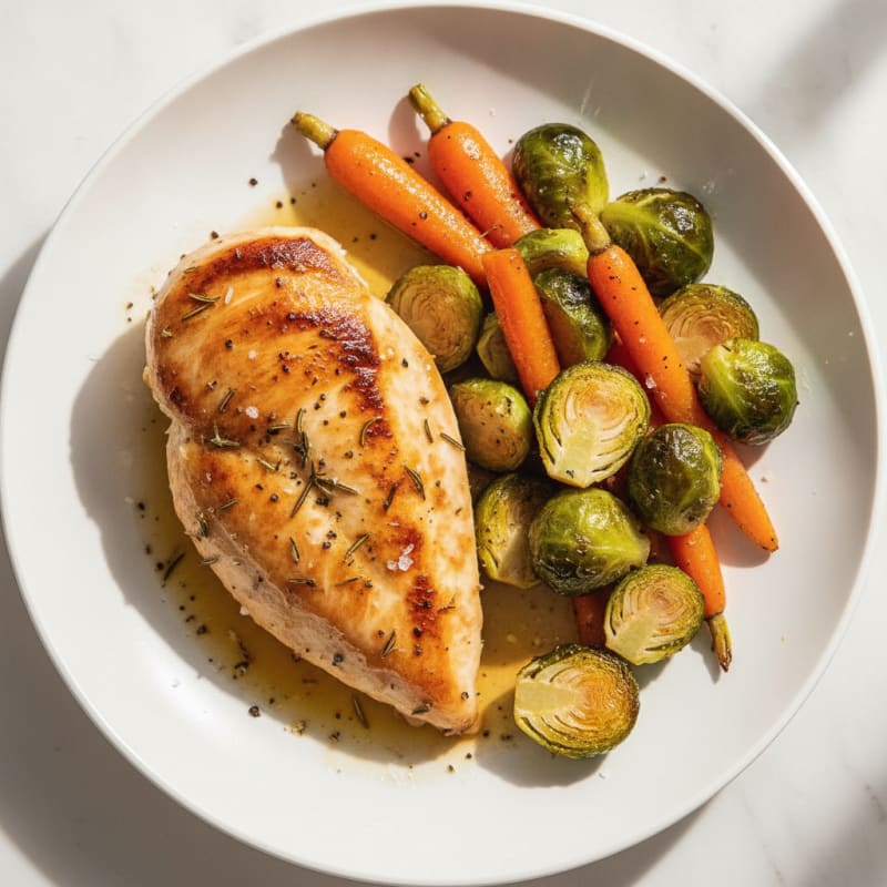 Herb-Roasted Chicken with Roasted Vegetables