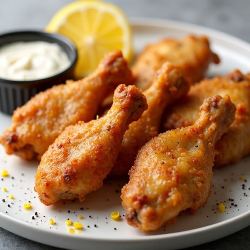Crispy Baked Lemon Pepper Chicken Wings