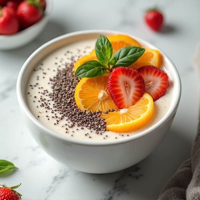 Creamy High-Protein Full-Fat Laban with Chia Seeds
