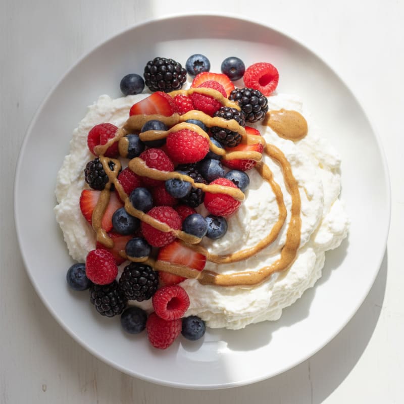 Creamy Greek Yogurt Protein Mousse with Fresh Berries