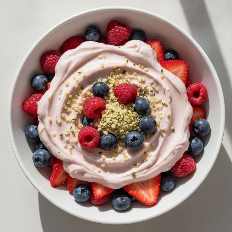 Creamy Greek Yogurt Protein Parfait with Mixed Berries