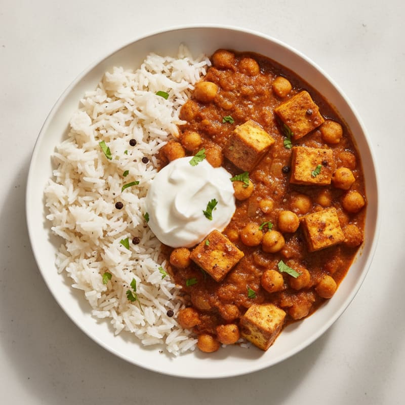 Hearty Chana Masala with Basmati Rice
