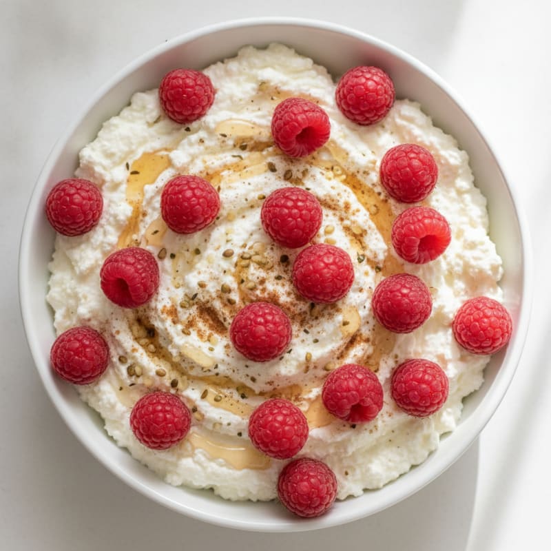 Whipped Cottage Cheese with Berries