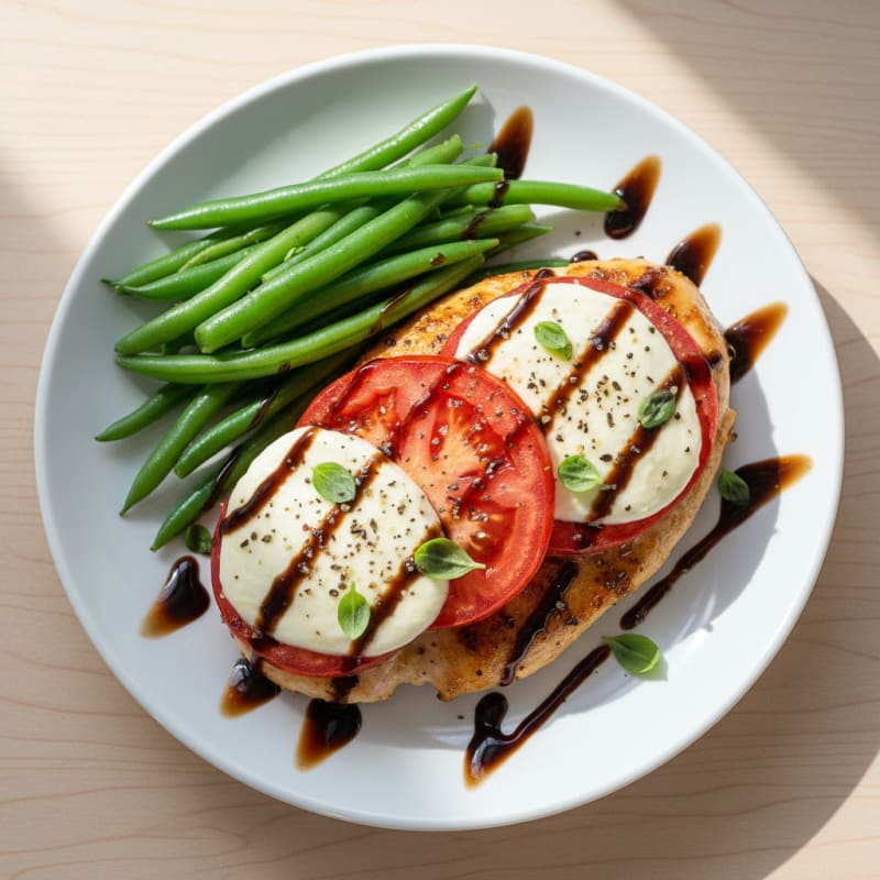 Caprese Chicken with Balsamic Glaze