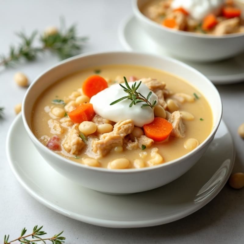 Creamy Chicken and White Bean Soup