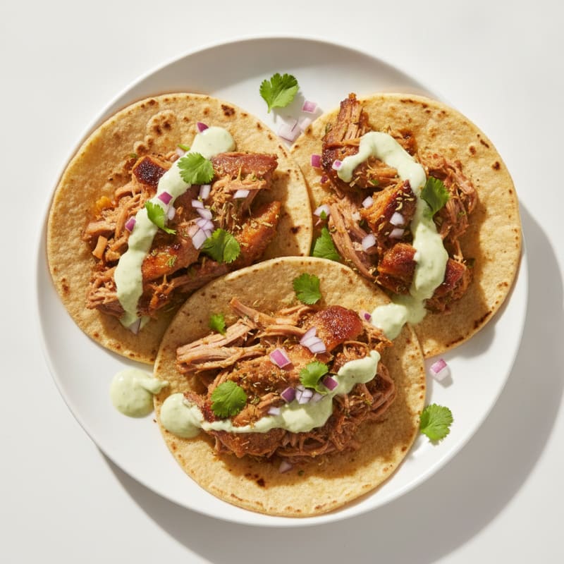 Slow-Cooked Pork Carnitas Tacos