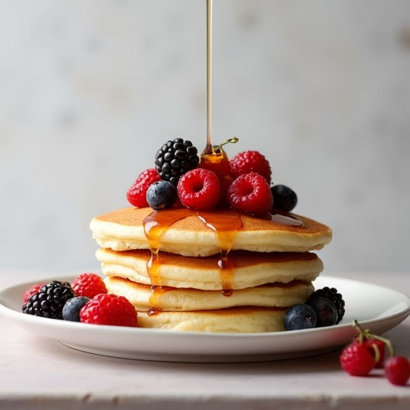 Fluffy Vanilla Protein Pancakes