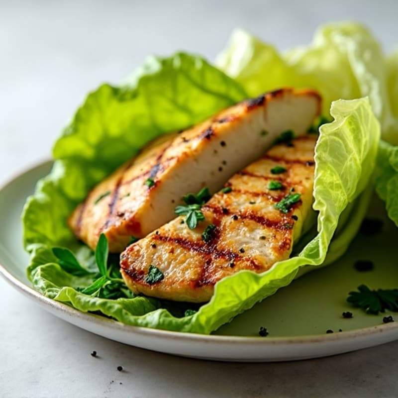 Herb-Marinated Grilled Chicken Lettuce Wrap
