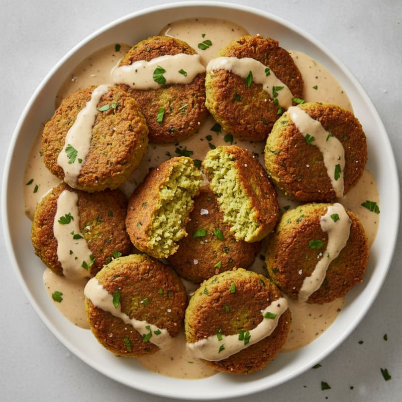 Crispy Falafel with Tahini