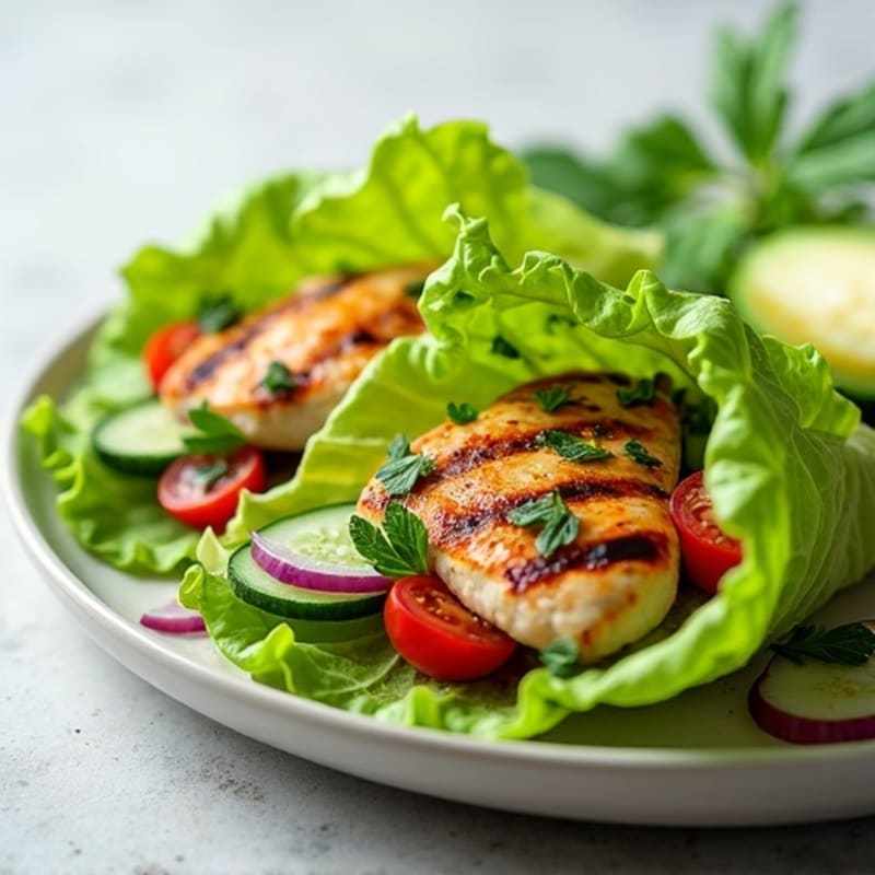 Herb-Grilled Chicken Lettuce Wrap