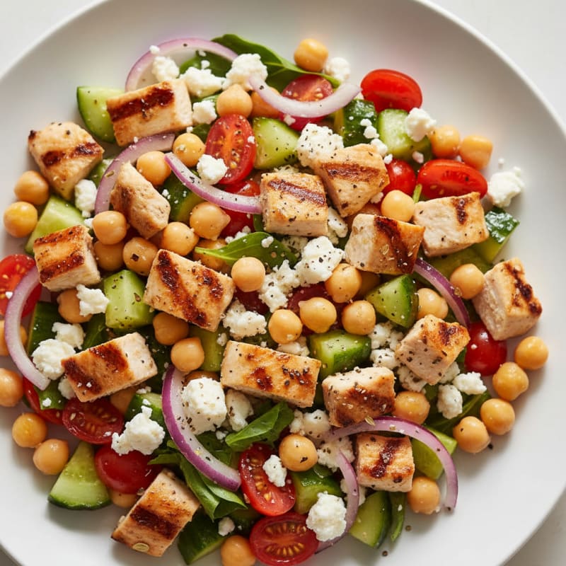 Chop Chop Chickpea Salad with Feta