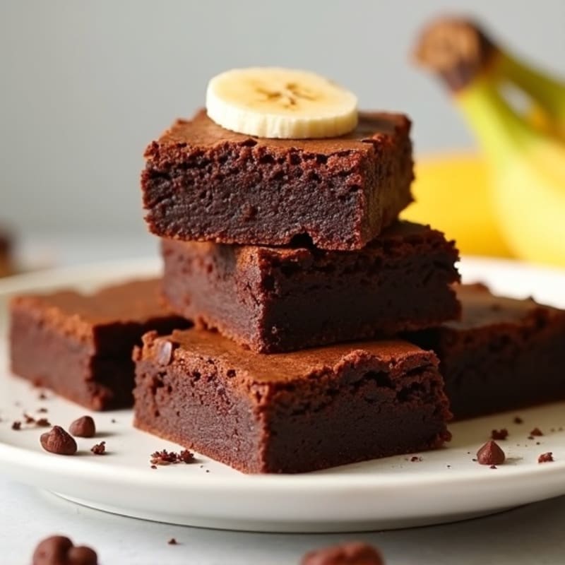 Fudgy High-Protein Banana Brownies