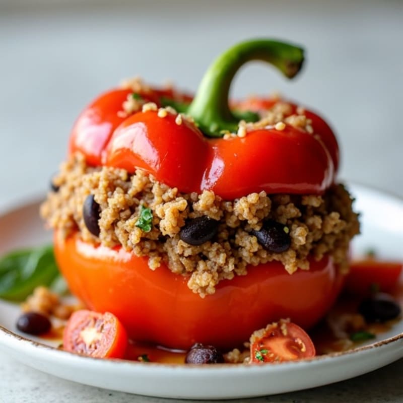Hearty Lean Ground Beef Stuffed Bell Peppers
