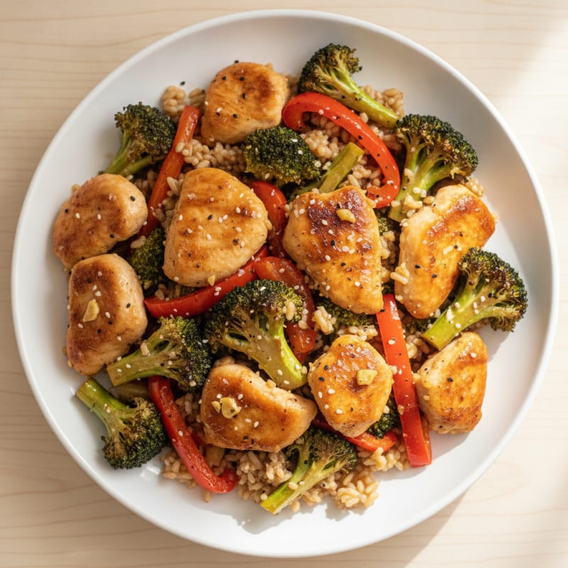 Teriyaki Chicken with Roasted Vegetables