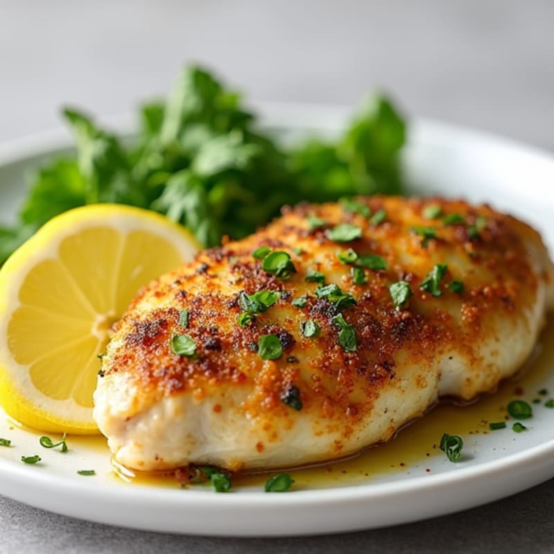 Herb-Crusted Lemon Garlic Chicken