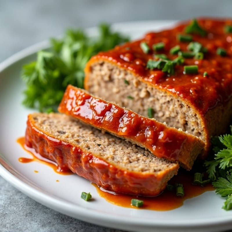 Lean Turkey Meatloaf with Smoky BBQ Glaze