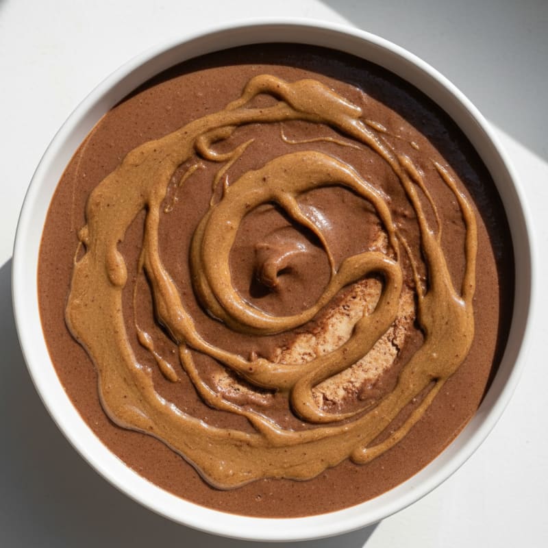 Creamy Chocolate Protein Pudding with Almond Butter
