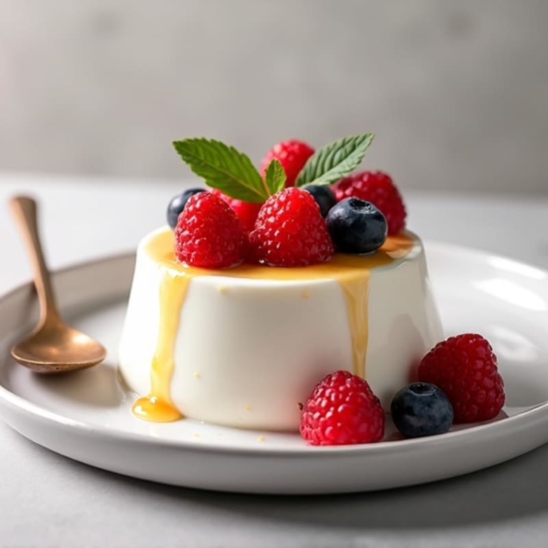 Silky Greek Yogurt Protein Mousse with Fresh Berries