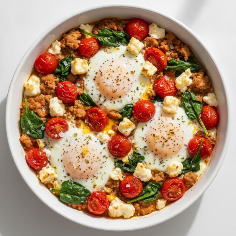 Baked Eggs with Roasted Tomatoes