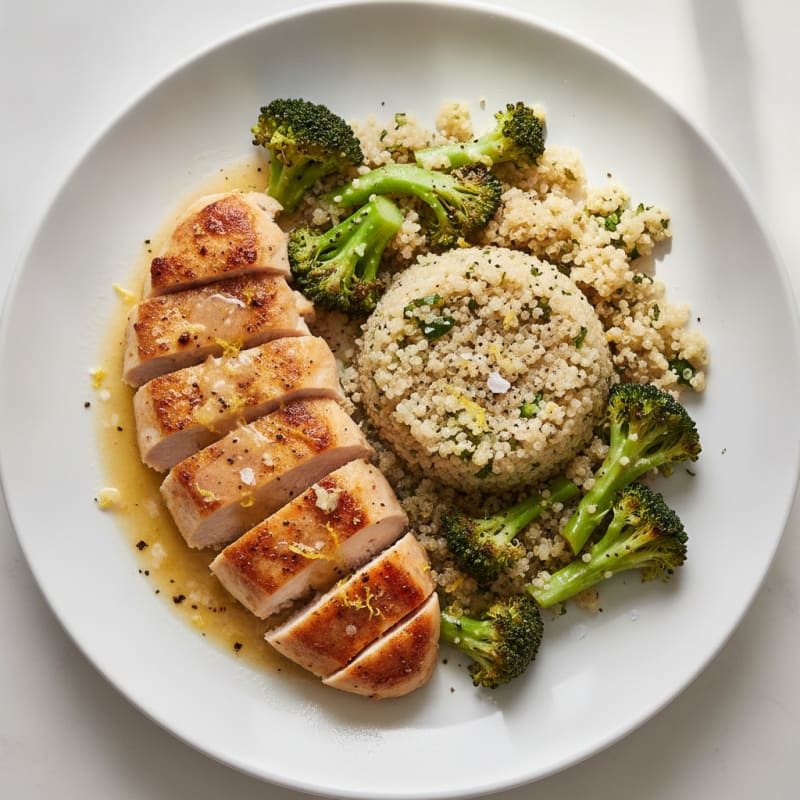 Lemon Herb Chicken and Quinoa Lunch