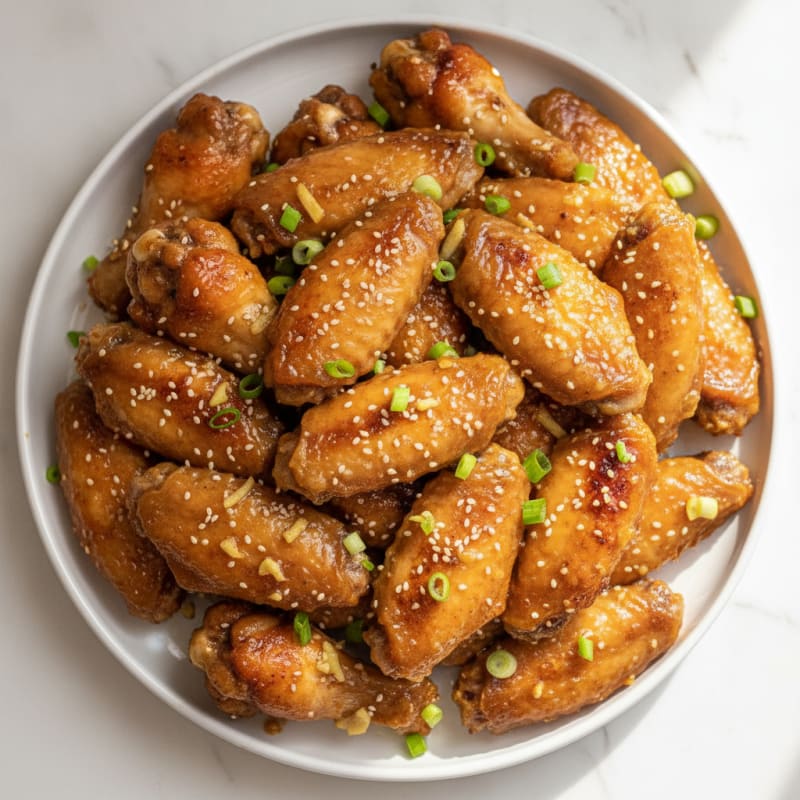 Honey-Garlic Glazed Chicken Wings