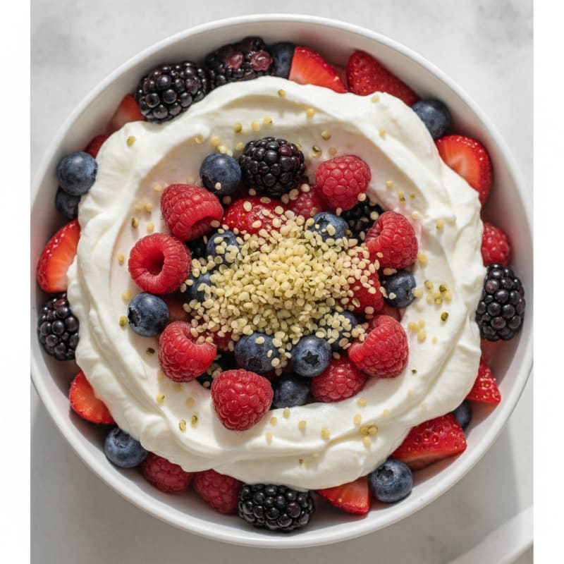 Creamy Greek Yogurt Protein Parfait with Mixed Berries