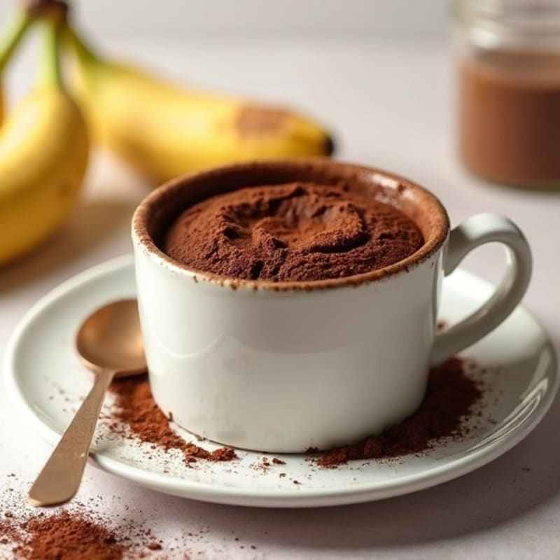 Fluffy Chocolate Protein Mug Cake