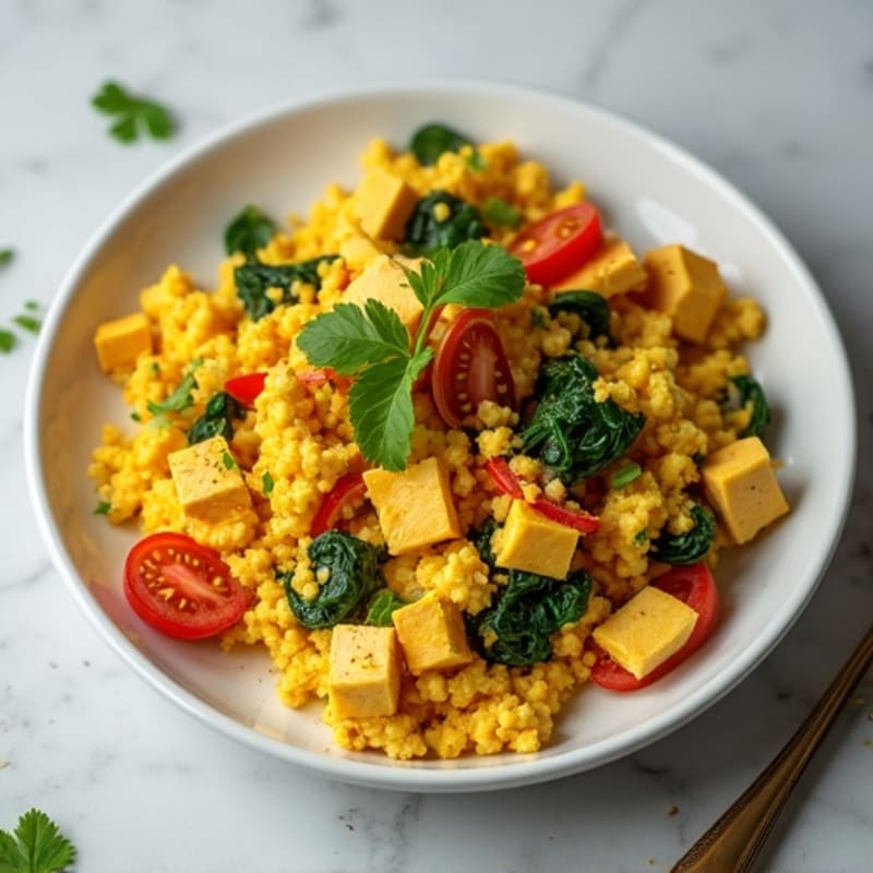 Turmeric-Spiced Masala Scrambled Eggs