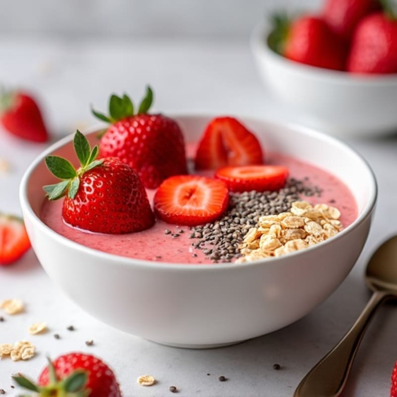 Fresh Strawberry Creamy Overnight Oats
