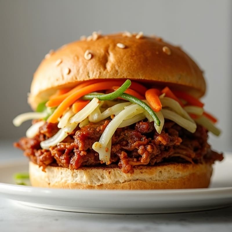Lean Slow-Cooked Pulled Pork Sliders with Tangy Cabbage Slaw