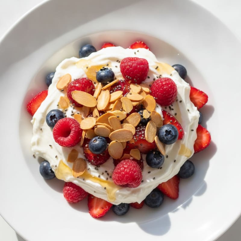 Creamy Greek Yogurt and Mixed Berry Protein Parfait