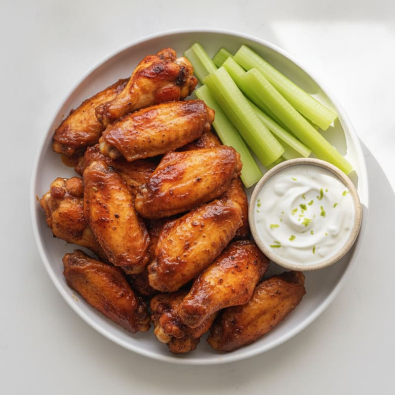 Spicy BBQ Baked Chicken Wings