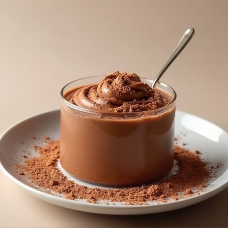 Silky Chocolate Protein Pudding with Almond Butter Swirl