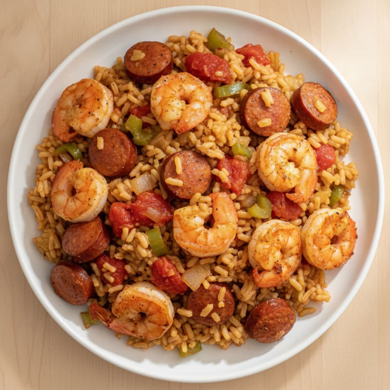 Creole Shrimp and Sausage Jambalaya